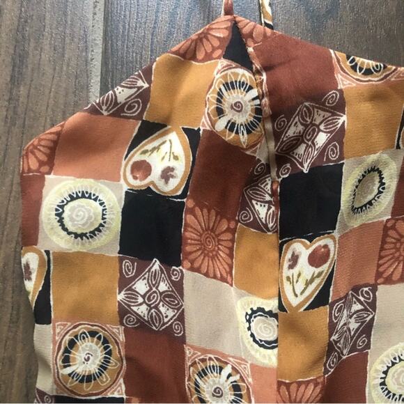 Vintage Windsor Sheer Maxi Dress with Spaghetti Strap Patchwork Y2k - Picture 5 of 5